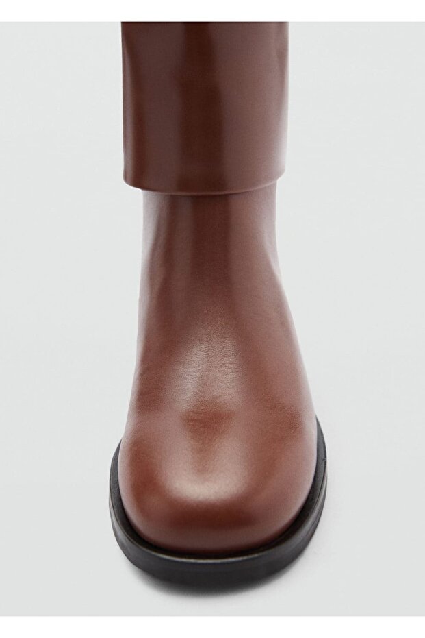 Dekoratif tokalı deri bot - 4