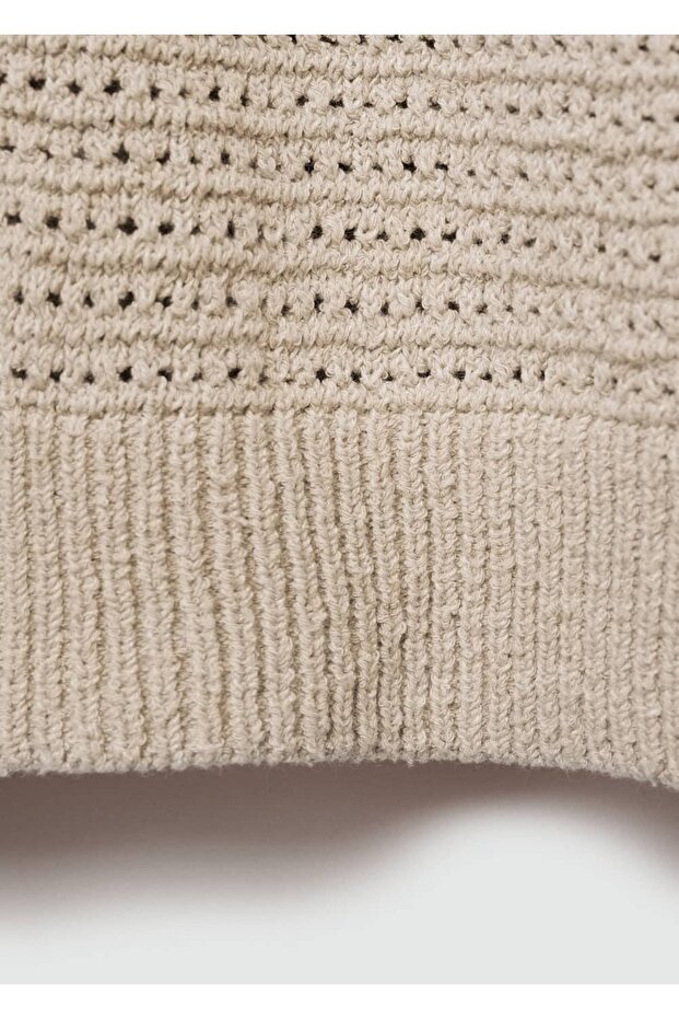 Düğmeli triko polo gömlek - 6