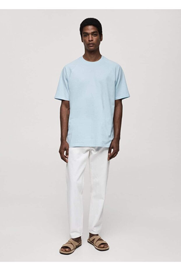 Relaxed fit pamuklu tişört - 2