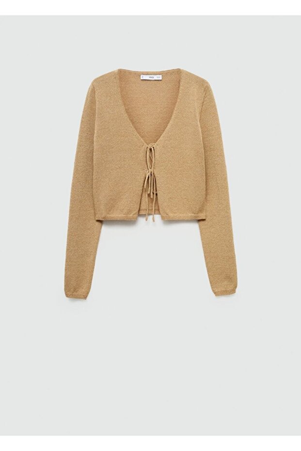 Fiyonklu triko hırka - 3