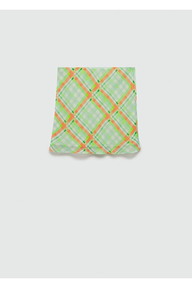 Kareli mini etek - 3