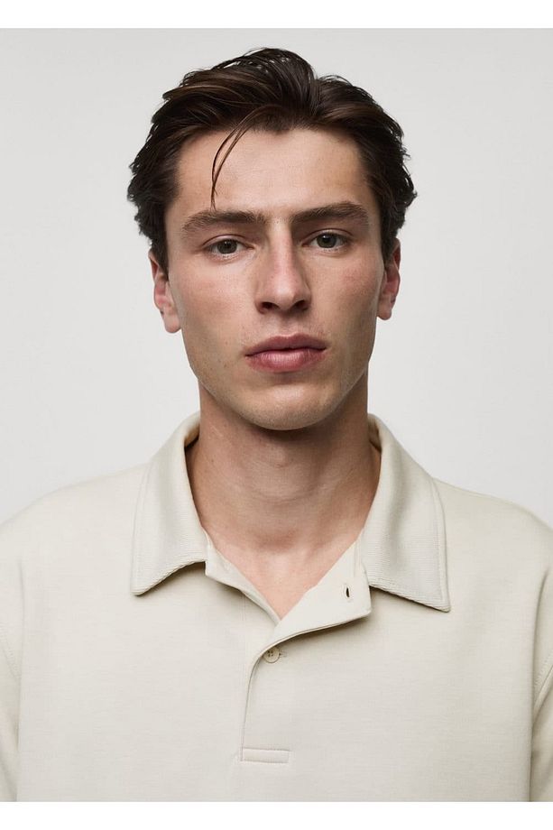 Regular Kesim Polo Kumaş Sweatshirt - 7