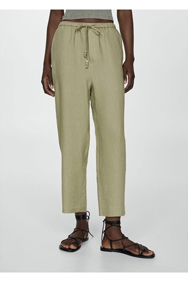 Keten jogger pantolon - 1