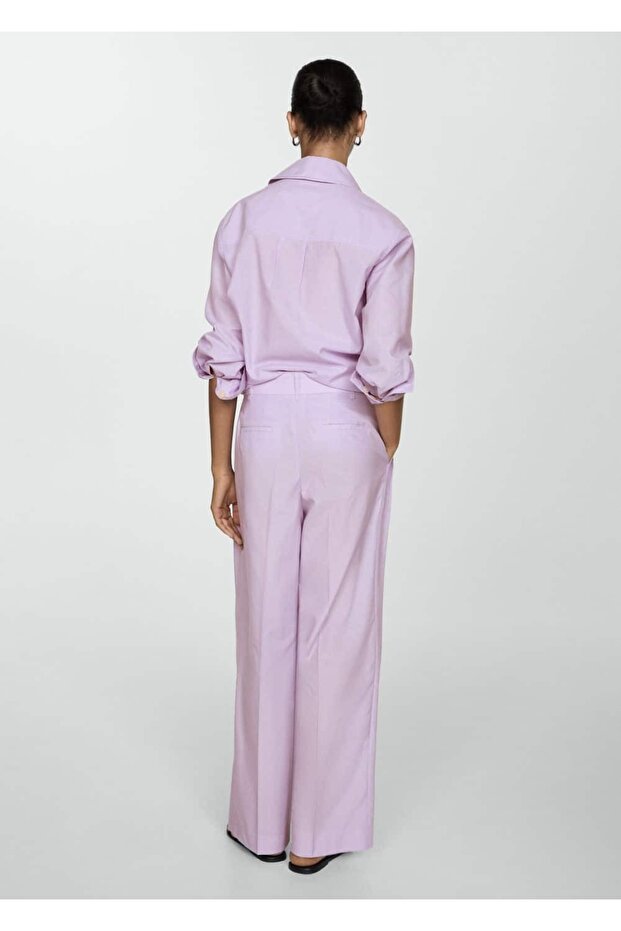 بنطال واسع الساق مخطط - 4