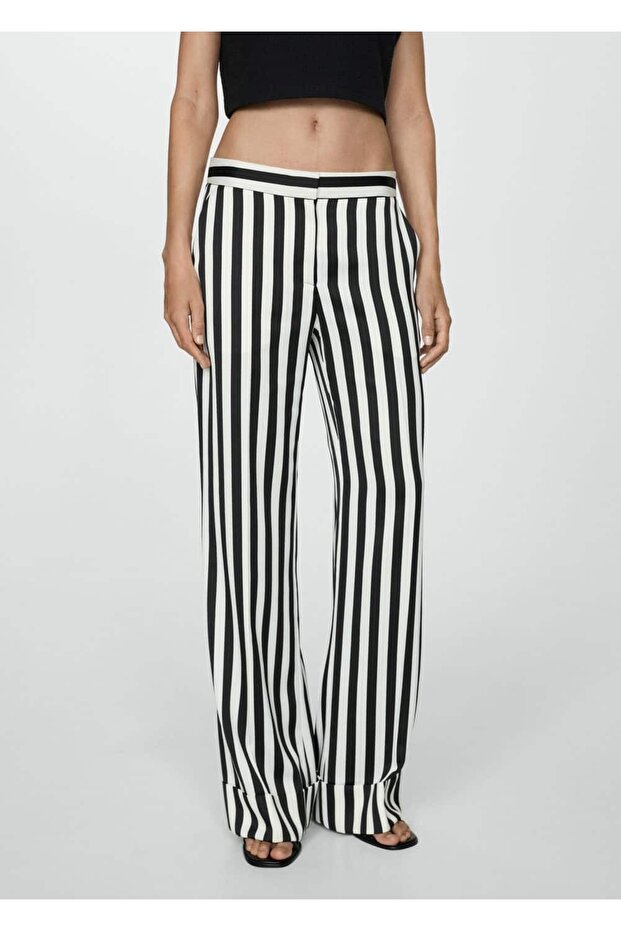 Düz çizgili pantolon - 1