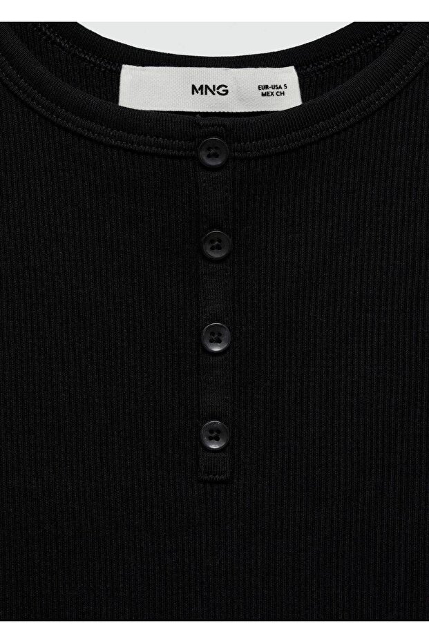 Askılı düğmeli bluz - 5