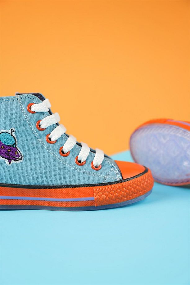 26 - 35 Numara Erkek Çocuk Açık Mavi Dustin Space Converse Ayakkabı - 7