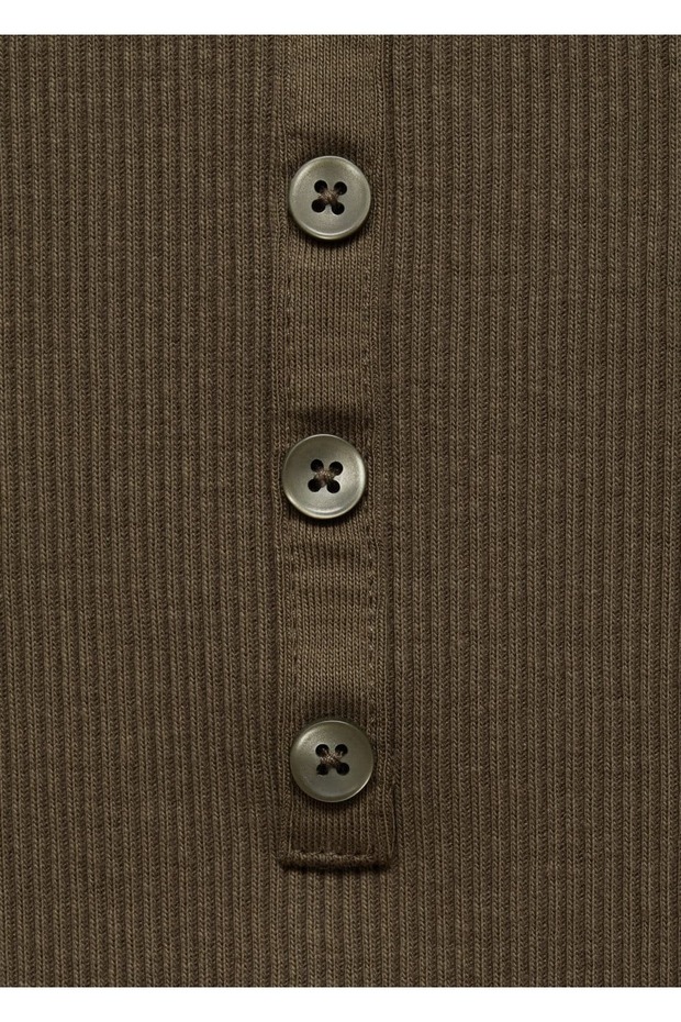 Askılı düğmeli bluz - 6