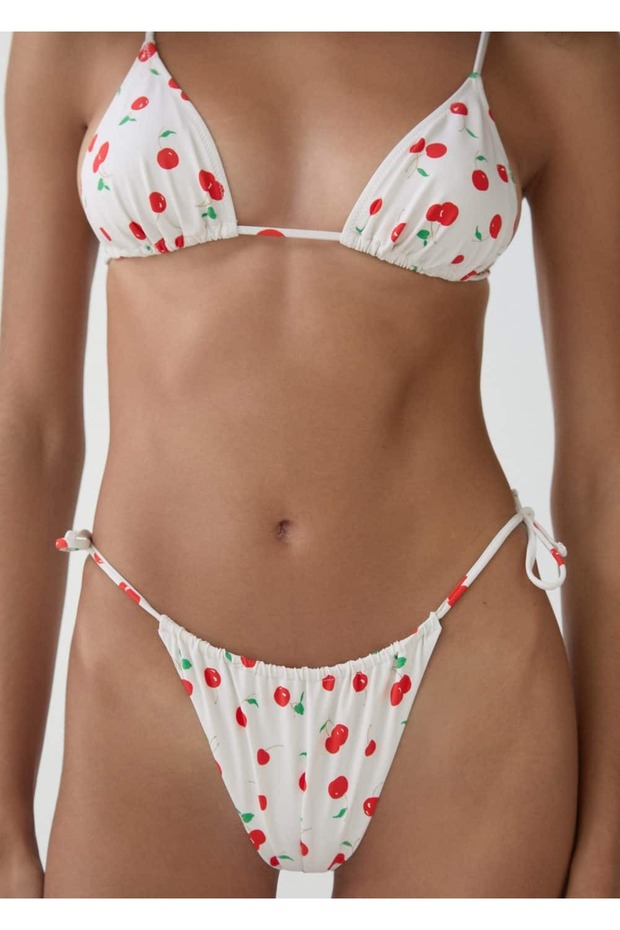 Brazilian Patterned Bikini Bottom - 5