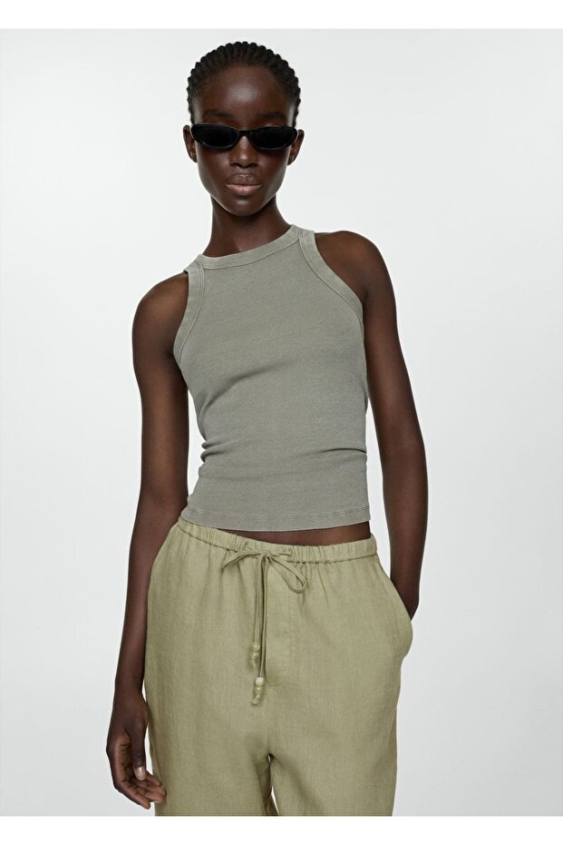 Keten jogger pantolon - 6