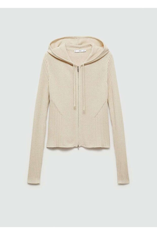 Kapüşonlu fermuarlı hırka - 3