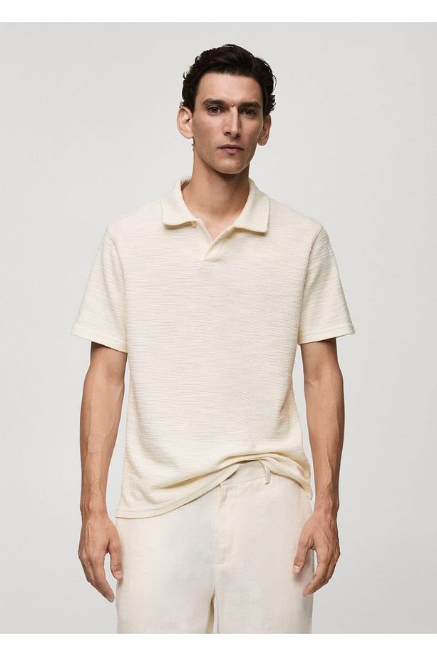 Dokulu Regular Fit Polo Gömlek - 1