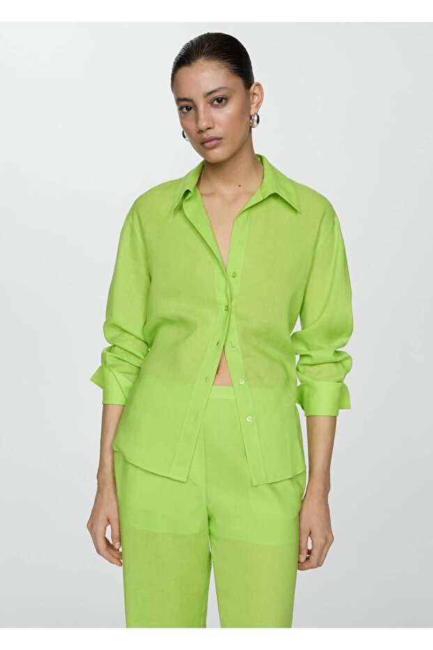 Gerade geschnittene Lyocell-Hose - 8