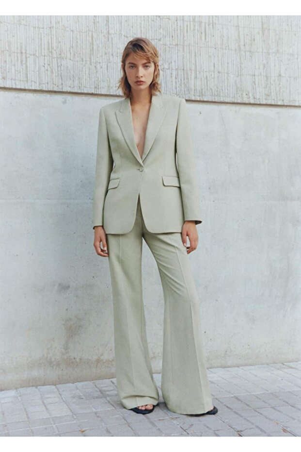 Lyocell kumaş pantolon - 6