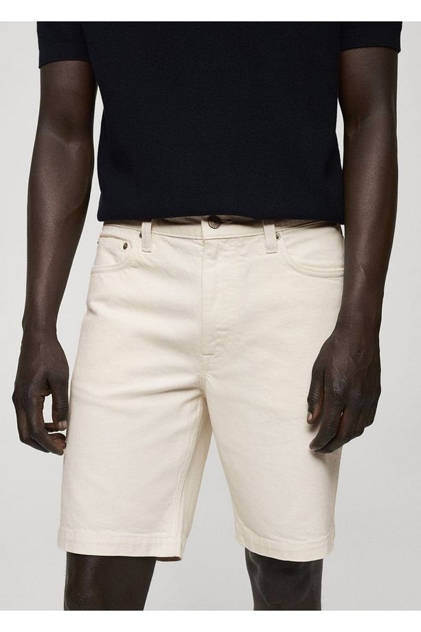 Regular fit denim bermuda şort - 8