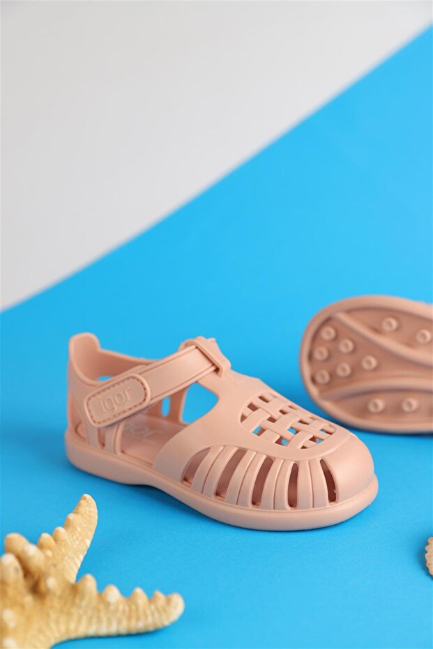 19 - 29 Numara Tobby Solid Nude Сандалії - 2