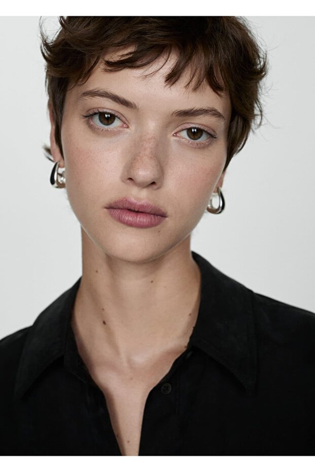 Kısa Kollu Cupro Gömlek - 8