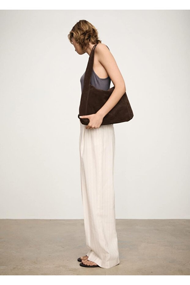 Düz çizgili pantolon - 8