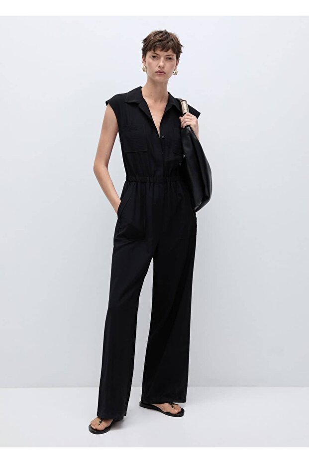 Cepli Ve Gömlek Yakalı Tulum - 2