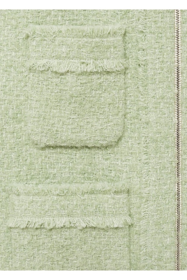 Fermuarlı tüvit ceket - 6