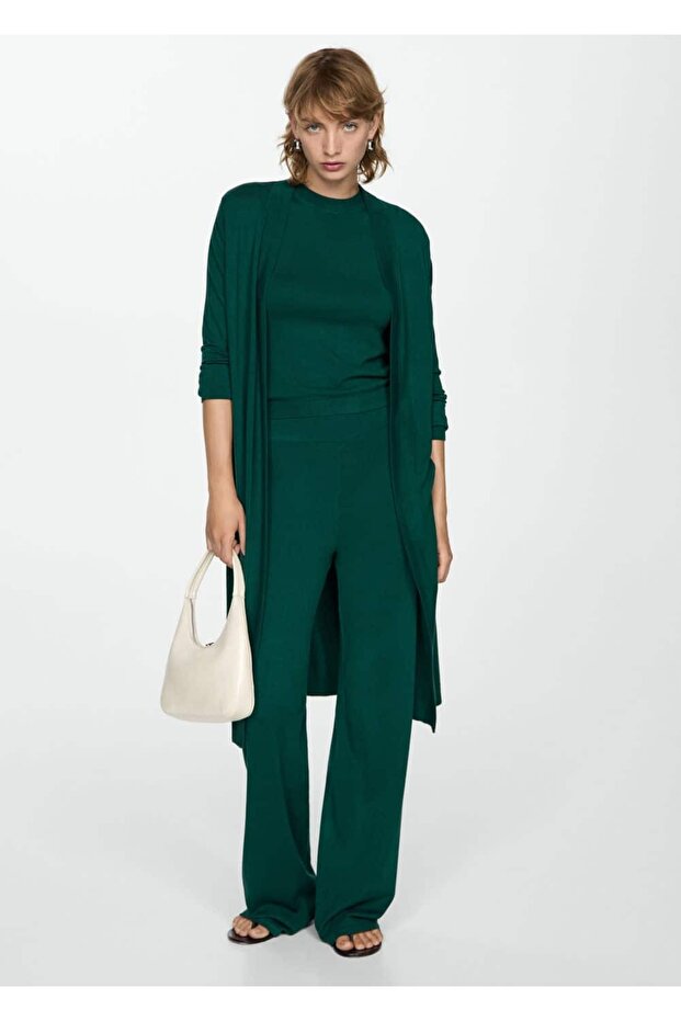 Uzun ince triko hırka - 2