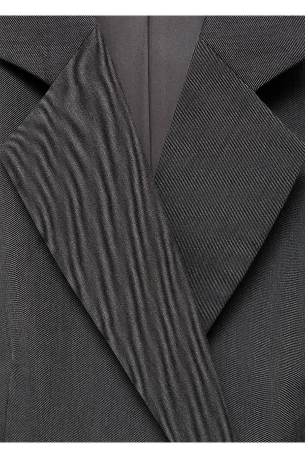 Düğmeli uzun yelek - 8