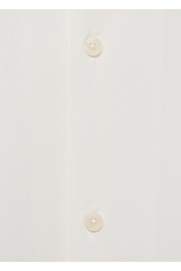 Bowling Yakalı Pamuklu Gömlek - 7