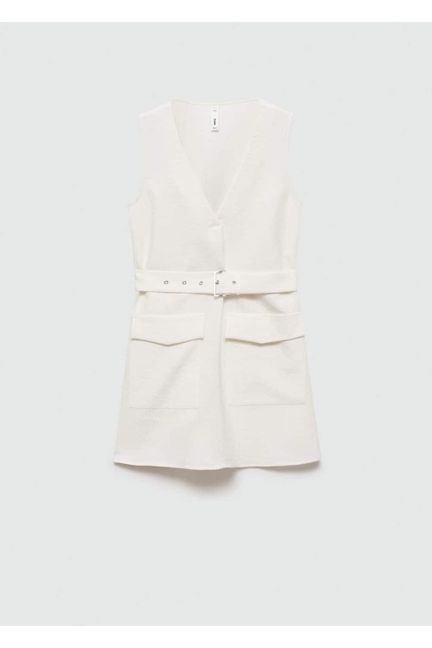 Cepli ve kemerli elbise - 3