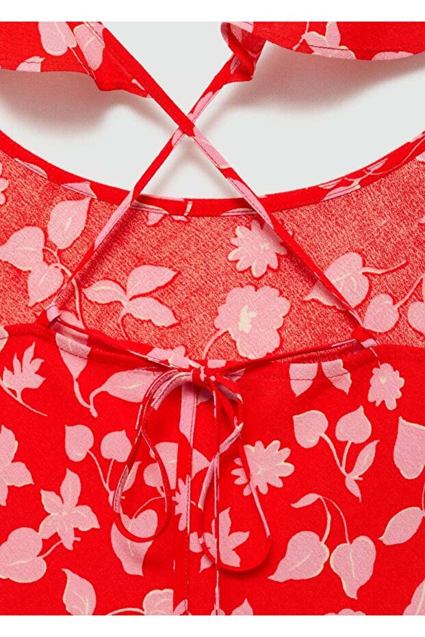 Desenli Uzun Elbise - 6