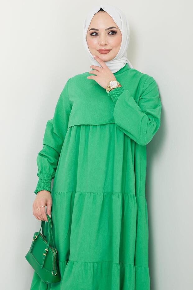 Kat Kat Elbise Yeşil HM2172 - 6