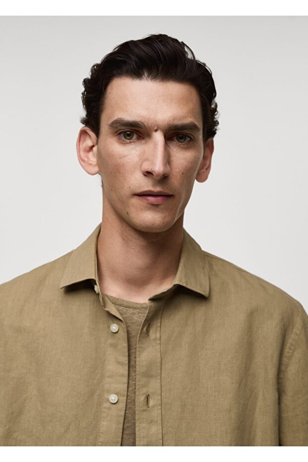 Klassisch geschnittenes Leinenhemd - 8