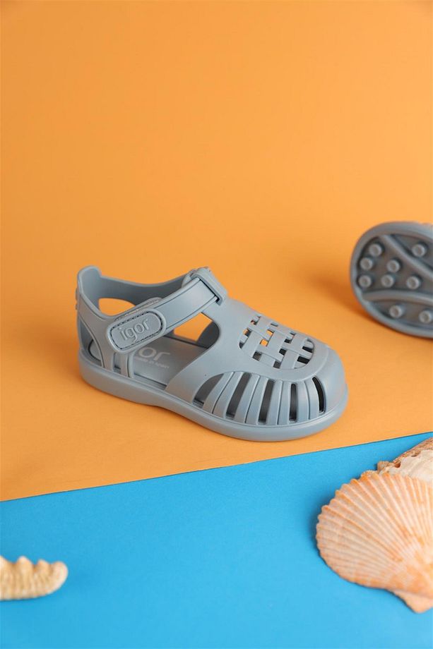 19 - 29 Numara Tobby Solid Mavi Sandalet - 1