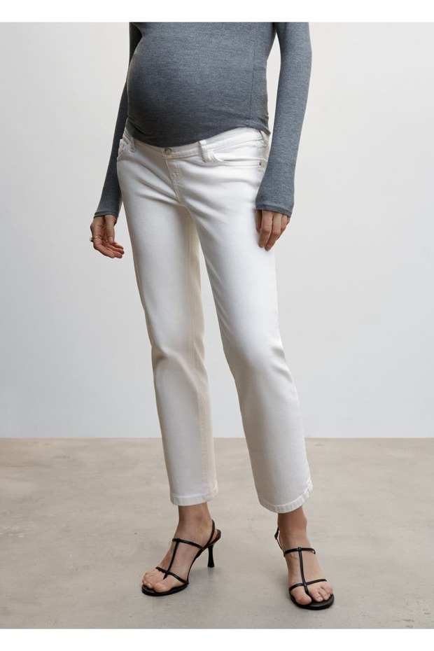 Düz Kesim Hamile Jean - 1