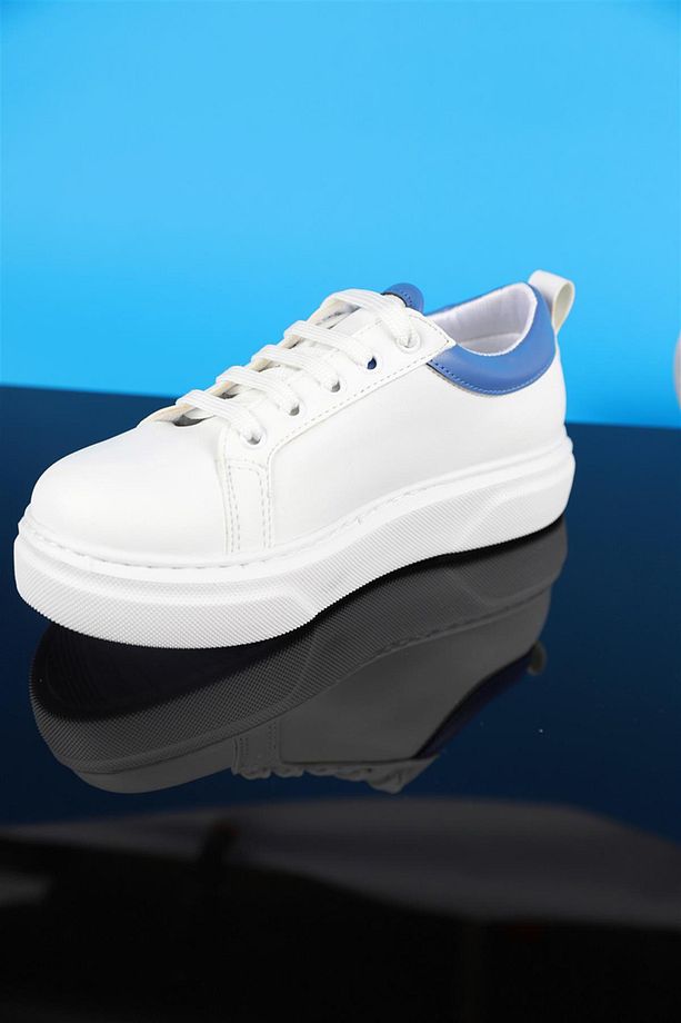 31-35 Numara Beyaz-mavi Sneaker Ayakkabı - 4