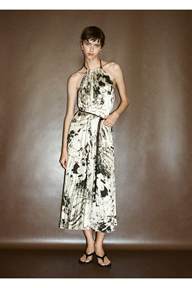 Plisseekleid mit Tiermuster - 5