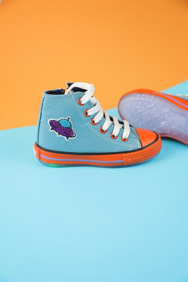 26 - 35 Numara Erkek Çocuk Açık Mavi Dustin Space Converse Ayakkabı - 6