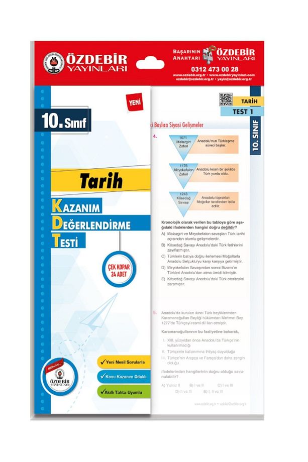 Özdebir Yayınları 10. Sınıf Yaprak Test Seti - 3
