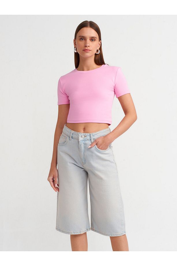 71485 Tint Yıkama Uzun Denim Şort-Tint - 3