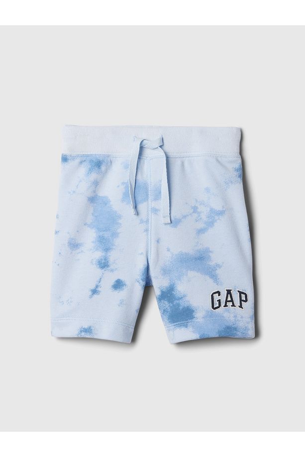 Erkek Bebek Mavi Gap Logo Pull-On Fransız Havlu Kumaş Şort - 1