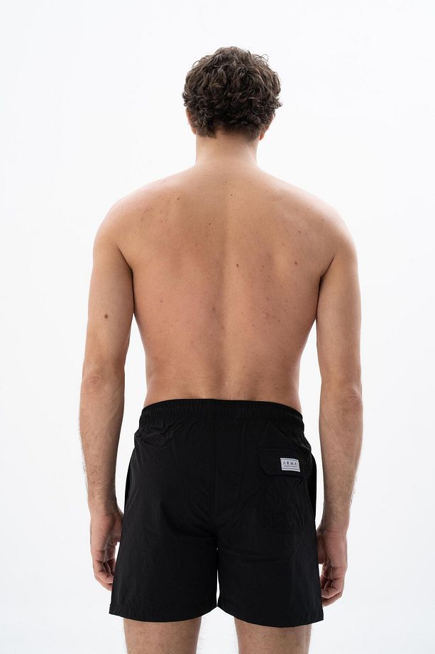 Erkek Siyah Regular Fit Basic Mayo Deniz Şortu Y25525277901 - 4