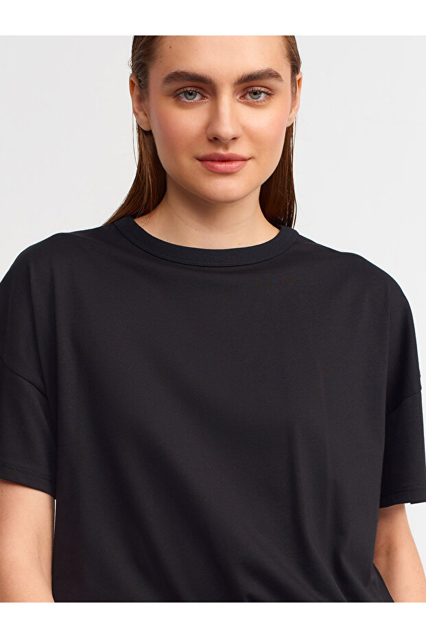 30123 Oversize Tshırt-siyah - 2