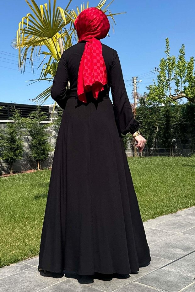 Dilek Siyah Elbise - 9