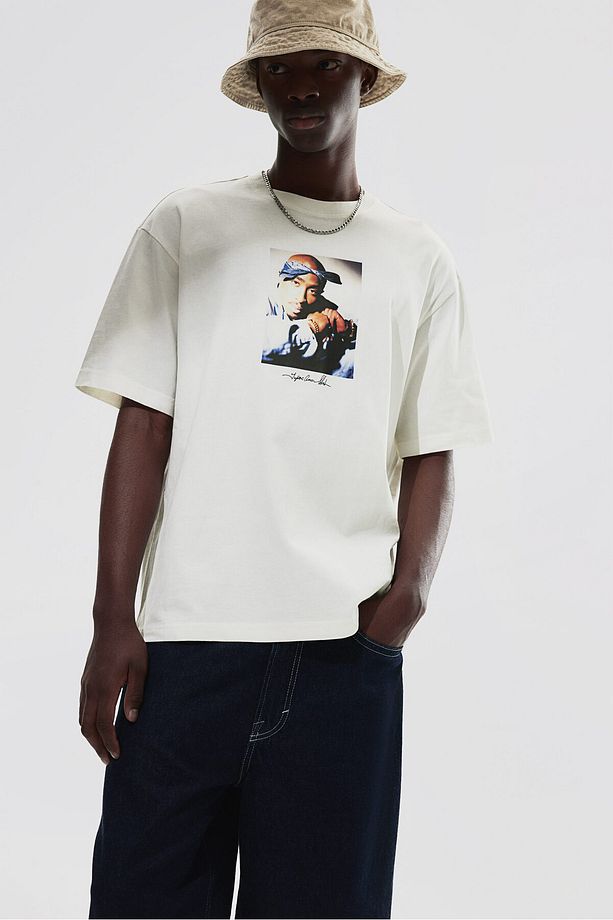 Loose Fit Baskılı Tişört - 2