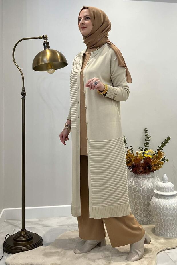 Manolya Taş Triko Hırka - 4