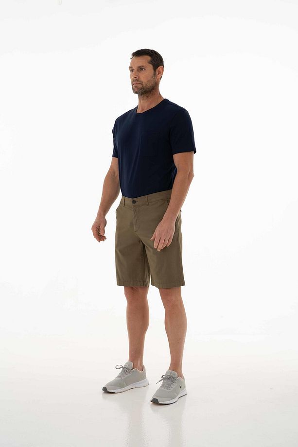 Erkek Haki Regular Fit Şort Y25505278501 - 4