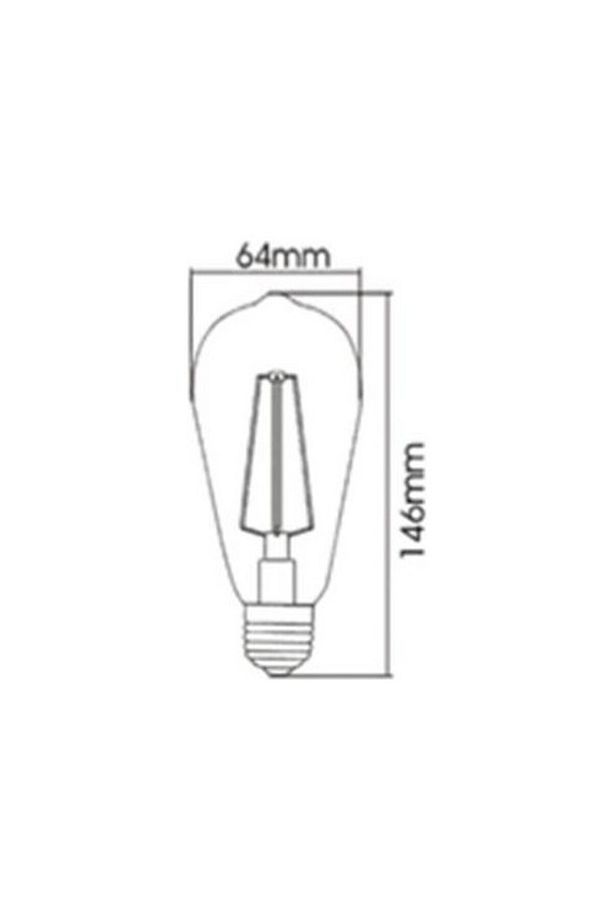 Rustik Led Ampül Flamanlı 6w E27 Ct 4284 - 3