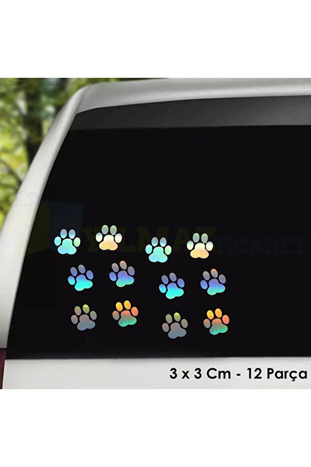 Cat Paw New Model Super Hologram Auto Sticker A+Quality