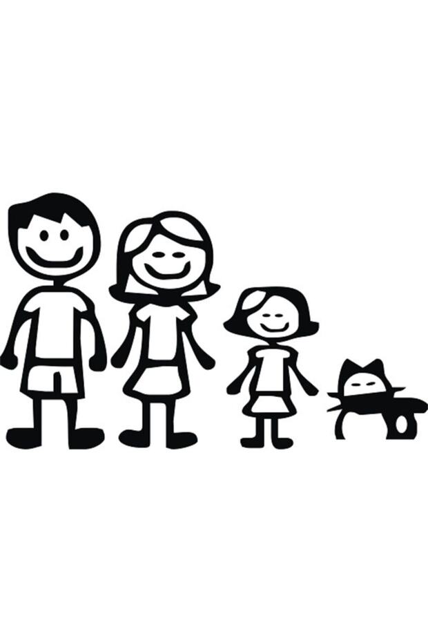 Tekir Cat and His Family Auto Domestic Production A+ Quality 30 X 18 cm Durable