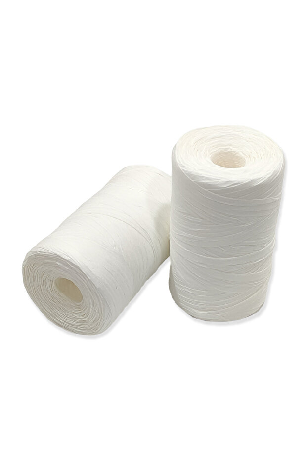 No 05 - 1 Piece - Special Production Soft Textured (140-160 Gr.) Soft Paper Raffia - Ecru