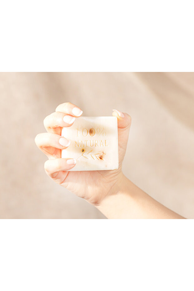 صابون ريبورتينتو الطبيعي الصلب - برائحة الورد - 125 جرام وسلة أدينيا